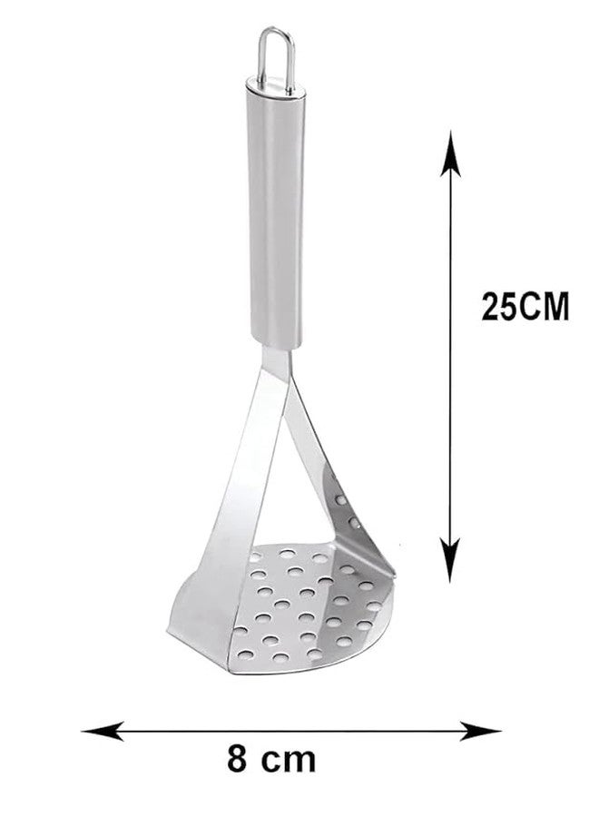Brunchy Pav Bhaji Vegetable Smasher - Premium Potato Masher Stainless Steel, Durable Masher Stainless Steel for Effortless Cooking, Multifunctional Baby Food Masher - Image 2
